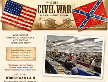 Tablet Screenshot of ohiocivilwarshow.com